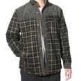thumbnail image 5 of Men's Flannel Jacket Plaid Sherpa Lined Shirt Snap Button Warm Winter Coat with Pockets, 5 of 7