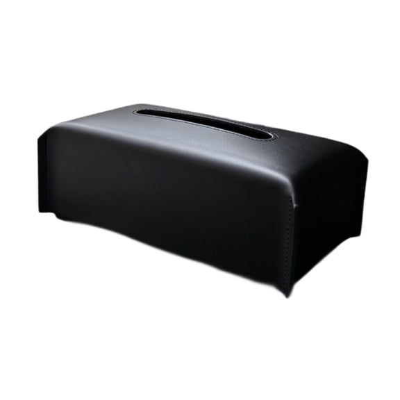 veloris Tissue Box Cover Decorative Modern Rectangular for Vanity Bedside Countertop Black