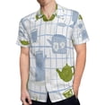 thumbnail image 4 of High Quality Hawaiian Shirts for Men Short Sleeve Aloha Beach Shirt Floral Summer Casual Button Down Shirts Blouses HA63F6, 4 of 7