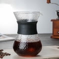 thumbnail image 3 of Wood Grain Heat-resistant Glass Coffee Sharing Pot Coffee Pot Filter, 3 of 7