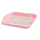 thumbnail image 2 of Inodoro para perros desmontable, portátil, antisalpicaduras, reutilizable, bandeja de arena extraíble Valla mediana rosa, 2 of 9
