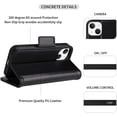 thumbnail image 3 of navor Detachable Magnetic Wallet Case Compatible with iPhone 13 Mini [5.4 inch] [Folio], RFID Protection Kickstand -Black, 3 of 5