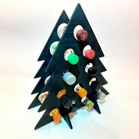 

Adjustable Utility Rack In Different Combinations For Cans Dishes Elegant And Practical Tree Shaped Wooden Bottle Rack With Circular Hollow Design Suitable For Home Decoration Of Collectors