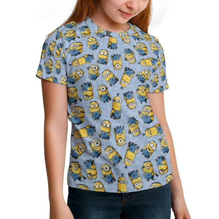 Pale Blue Minions T-Shirt for Boys Girls, Novelty Kids Shirts Crewneck Short Sleeve Tops Tees, XXL (160CM) Pale Blue Minions T-Shirt for Boys Girls, Novelty Kids Shirts Crewneck Short Sleeve Tops Tees, XXL (160CM)