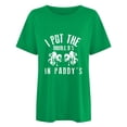 thumbnail image 2 of Herrnalise Women's St Patrick's Day T-Shirt Lucky Irish Shamrock Paddy's Day Round Neck Short Sleeve Graphic Tees Tops S-3XL, 2 of 4