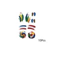 thumbnail image 2 of Tatuajes temporales para rostro y cuerpo: tatuajes de fútbol resistentes al agua para aficionados al deporte, decoraciones para animar a los hinchas en los partidos, divertidos recuerdos para fi, 2 of 6