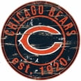 thumbnail image 7 of Detroit Lions 23.5" Distressed Round Sign, 7 of 7