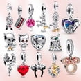 thumbnail image 2 of Colgante de plata de ley 925 de Disney para mujer, charm de princesa, el señor de las estrellas, compatible con Pandora original 925, abalorios para pulsera, regalo de amor para mujer, 2 of 4