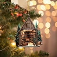 thumbnail image 5 of Book Lover Christmas Ornament 2D Acrylic Flat Bookstore Decor Book Themed Hanging Ornaments for Christmas Tree Holiday Party Decorations Bookworm Gifts and Collectibles, 5 of 8
