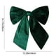 thumbnail image 3 of Adorno de terciopelo navideño para el adorno del árbol de lazos de terciopelo grande de 14"x13" Verde rojo | Decoración navideña colgante para ventana • Tela ignífuga • Bolsa plegable de, 3 of 7