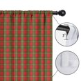 thumbnail image 4 of Red Green Checkerboard Red Pattern Kids Curtains,Childrens Insulated Curtains Set Of 2,Bedroom Essentials,Teen Room Decor 52"X63", 4 of 5