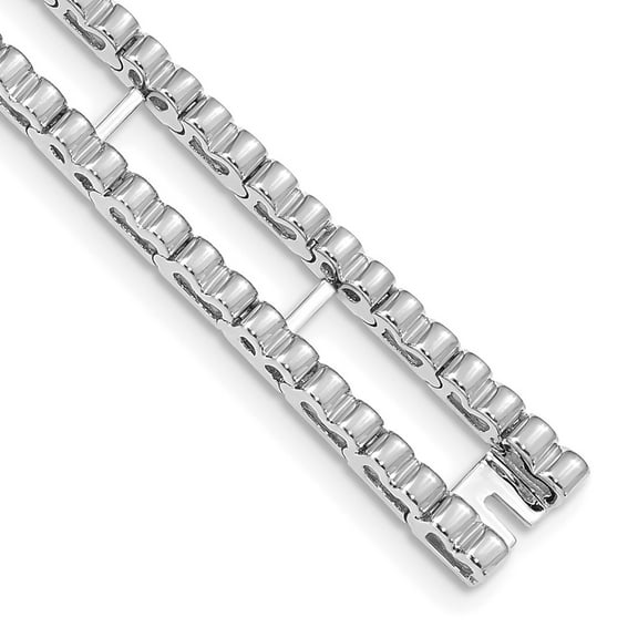 14k White Gold Bracelet Jackets Women's 10.5 mm 6.5 in Tennis Jacket Blank