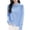 Sky Blue, variant on Ladies Slim Fit Peter Pan Collar Button Front Cropped Knit Cardigan Long Sleeve Lightweight Soft Stretch Wrinkle Resistant Transitional Layering Sweater Coat for Spring Fall