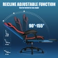 thumbnail image 6 of GTPLAYER Height Adjustable Computer Gaming Chair, Red, 6 of 7