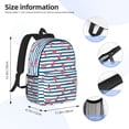 thumbnail image 5 of Goofa Clown Fish Pattern Lightweight Student Backpack for School, Water-Resistant, Adjustable Straps, Fits 15" Laptop, Multiple Pockets for Books, Accessories, 5 of 6