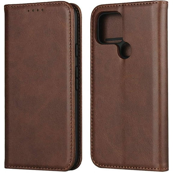 Google Pixel 5 Wallet Case,Pixel 5 Folio Flip Case,ID&Credit Cards Slots Holder Pocket PU Leather Stand Feature and Strong Built-in Magnet Shockproof Case for Google Pixel 5,Brown