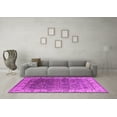 thumbnail image 3 of Ahgly Company Indoor Round Oriental Pink Industrial Area Rugs, 4' Round, 3 of 4