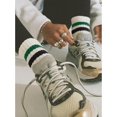 thumbnail image 3 of CoCoMangos Novelty Socks For Women - Striped Retro Mini Crew Sporty Calf Casual Cotton Ankle Socks, 3 of 7