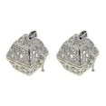 thumbnail image 1 of relayinert Perles Cage Médaillon Pendentif Réglages Collier Lotus pour Bricolage Argent Type C 2ensemble, 1 of 6
