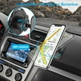 thumbnail image 2 of [2 Sets] Socket Voiture Mount Voiture Poignées Support de Prise pour Support de Téléphone 360 ° Rotation Tableau de Bord Autocollant Support pour Prise, 2 of 5