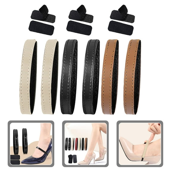 Masteelf 3 Pairs Elastic Ankle Straps Replacement Shoe Straps for Heels