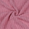 thumbnail image 5 of PiccoCasa Cotton Knitted Throw Blanket for Bed or Sofa, Pink, 5 of 8