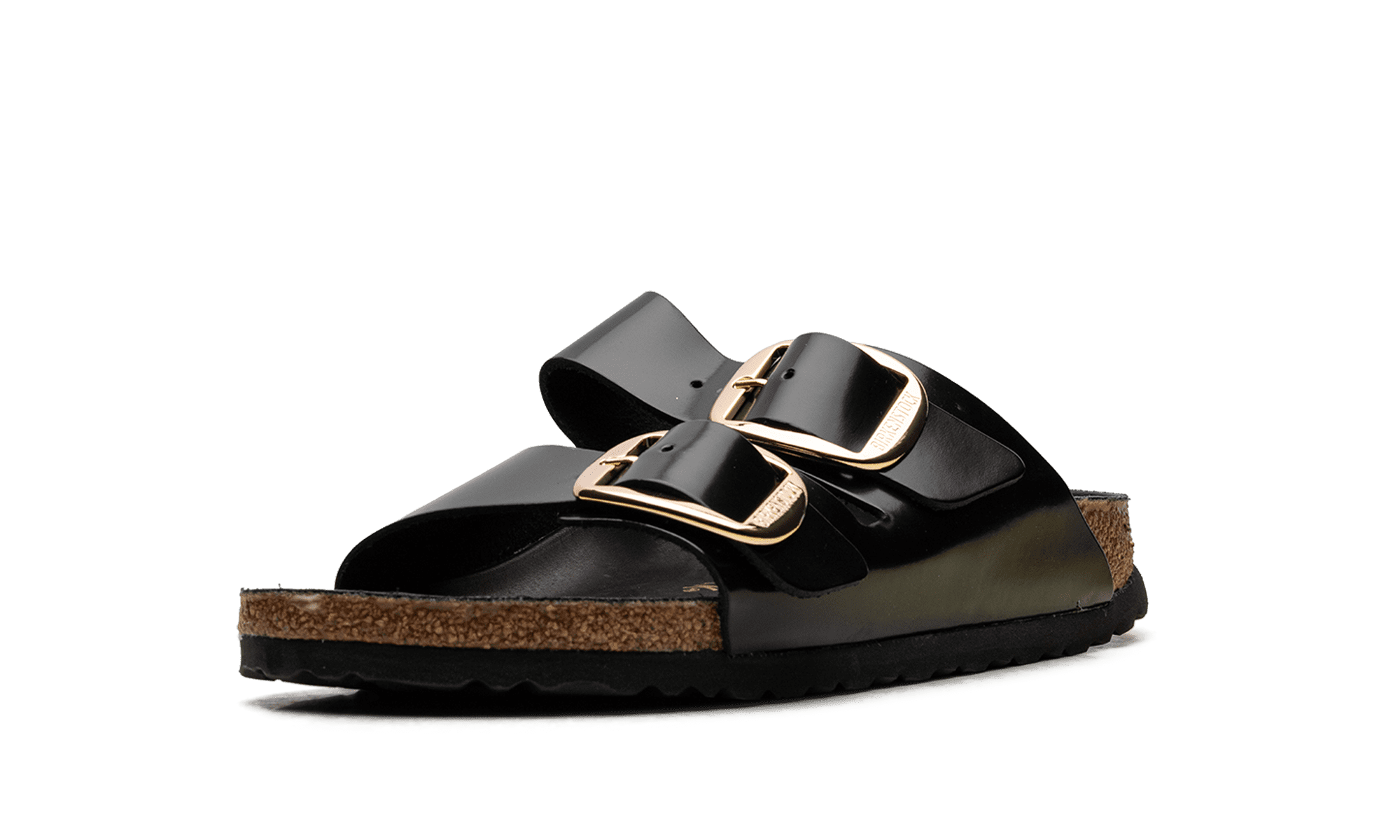 BIRKENSTOCK WOMENS Arizona Big Buckle Womens "High Shine Black" 1021476 1021476 from Stadium Goods