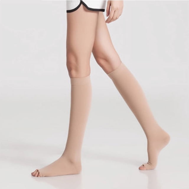 Calcetines de compresión elásticos para pantorrillas y dedos del pie, calcetines de media longitud