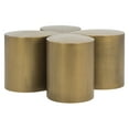 thumbnail image 3 of Safavieh Tilly 4-Piece Solid Rustic Coffee Table, Antique Brass, 3 of 11
