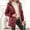 Red, variant on Vivianyn HD Women's Diamond Quilted Puffer Jacket, Hooded Fleece Lined Winter Coat with Drawstring Waist,Red,Size S-XXL