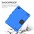 thumbnail image 5 of Allytech Kiddie Case for iPad 9.7 6th 5th Generation, iPad Air 1 / Air 2, Rugged Shockproof Heavy Duty Protective Silicone Back Cover with Kickstand Pencil Holder Shoulder Strap for Kids,Blue, 5 of 6