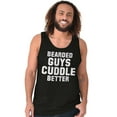 thumbnail image 4 of Bearded Guys Cuddle Better Flirting Tank Top Sleeveless Tee Men Brisco Brands L, 4 of 5