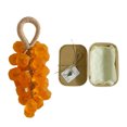 thumbnail image 1 of Visland Grape Soap on Rope Handmade Translucent Fruit Shaped Soap Decorative Bathroom Travel Hanging Soap for Shower Sink, 1 of 8