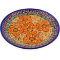 thumbnail image 1 of Polmedia Fire Poppies Polish Pottery Decorative Plate, 1 of 6