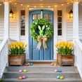 thumbnail image 6 of 2 Pcs Easter Door Curtain, Polyester Easter Egg Rabbit Door Cover, Festive Background Decor for Party and Home, 35.43x70.87 Inches, 6 of 6