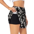 thumbnail image 5 of Rocae Daisies Flowers for Women's Athletic Shorts Quick Dry Workout Hiking Shorts With Pockets for Running, Yoga, Gym, Sports Large, 5 of 9