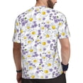 thumbnail image 2 of Wukai Daisies Flowers Print Men's Short-Sleeved Mesh T-Shirt,Quick-Dry Short Sleeve Workout T-Shirt-X-Large, 2 of 8