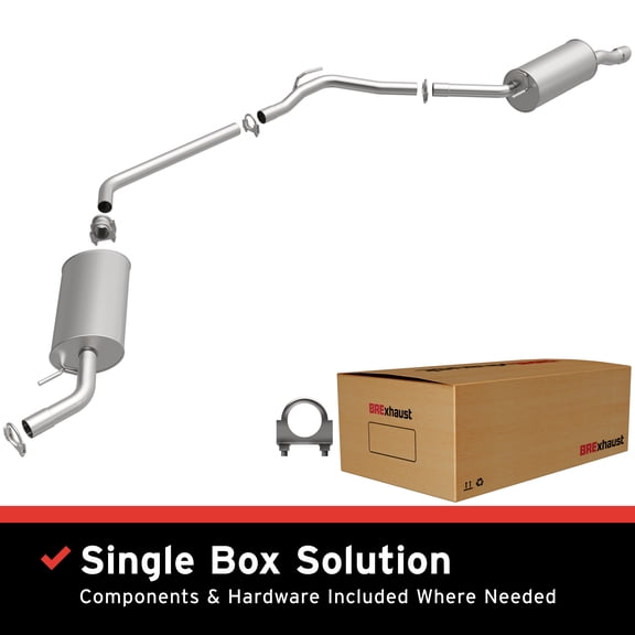BRExhaust OE Replacement Exhaust System Kit 106-0230: Compatible with 1999-2003 Volkswagen EuroVan 2.8L