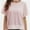 Pink, variant on T-Shirts for Women Crew neck Short Sleeve Casual Summer Tops Lightweight Loose Blouse