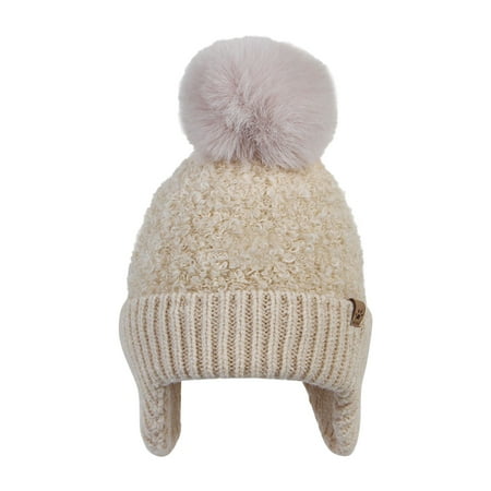 

Baby Girls Boys Soft Warm Knit Hat Kids Winter Hat With Earflap Scarf Hood Hat