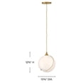 thumbnail image 6 of 30303HBR-CO-Hinkley Lighting-Skye - 10W 1 LED Small Pendant-12.75 Inches Tall and 10.75 Inches Wide, 6 of 8