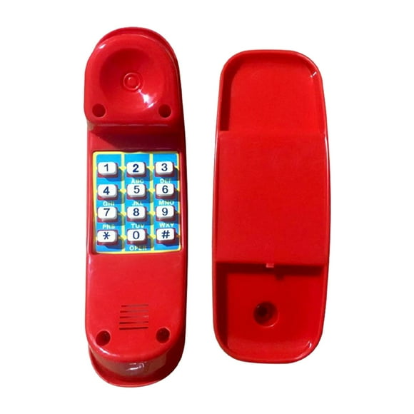 Columpio para niños, juguete de teléfono, juego de simulación, llave digital, estructuras de escalada, teléfono para Rojo