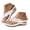 White, variant on Orthopedic Wedge Sandals for Women Flower Dressy Flip Flops Summer Arch Support Slide Shoes Outdoor Walking Slippers Size 6 White
