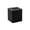 Black, variant on Faux Leather Striped Square Tissue Box Cover For Living Room Coffee Table Bathroom And Dining Room White 1 Count