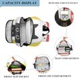 thumbnail image 3 of FORMRS School Backpack 17" Student Travel Bag with Laptop Compartment, Black Cat Rainbow, 3 of 7
