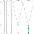 thumbnail image 1 of 1 caja de 12 piezas de cuentas en blanco para collares, barras para collares, barras para colgantes, cadena de acero inoxidable para collares., 1 of 6