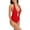 Red, variant on Elainilye Fashion Womens One Piece Swimsuits New Splicing Swimsuit Sexy Casual Bikini One Piece Swimsuit,Pink
