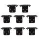 thumbnail image 1 of 8Pcs Black Overlay Cabinet Hinges For Home Kitchen Bathroom Use Self Closing Durable Hardware, 1 of 5