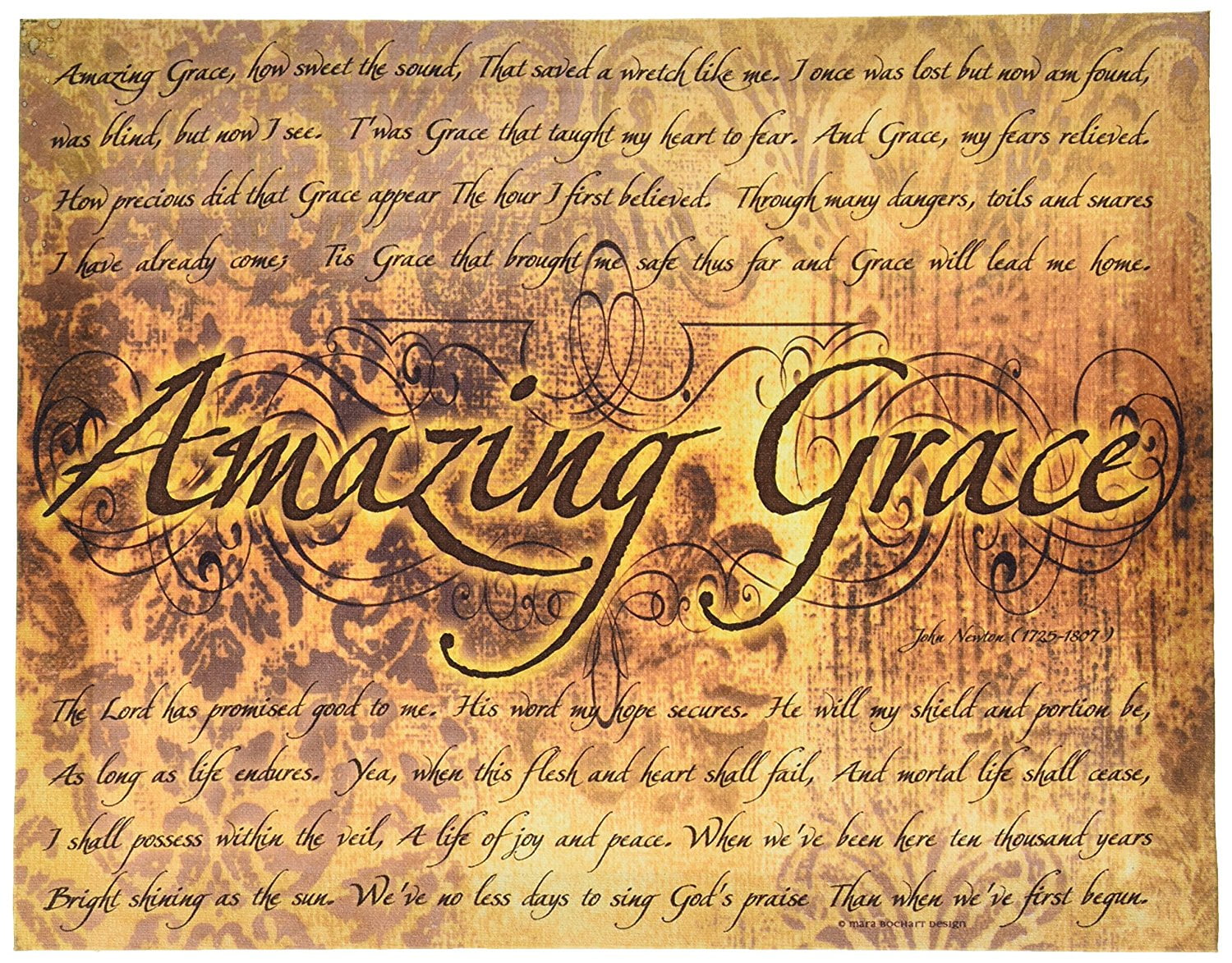 Amazing Grace Canvas Wall Art, from our Inspirational Collection, Ohio
