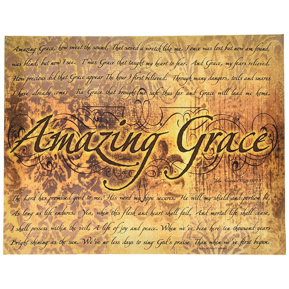 Amazing Grace Canvas Wall Art, from our Inspirational Collection, Ohio